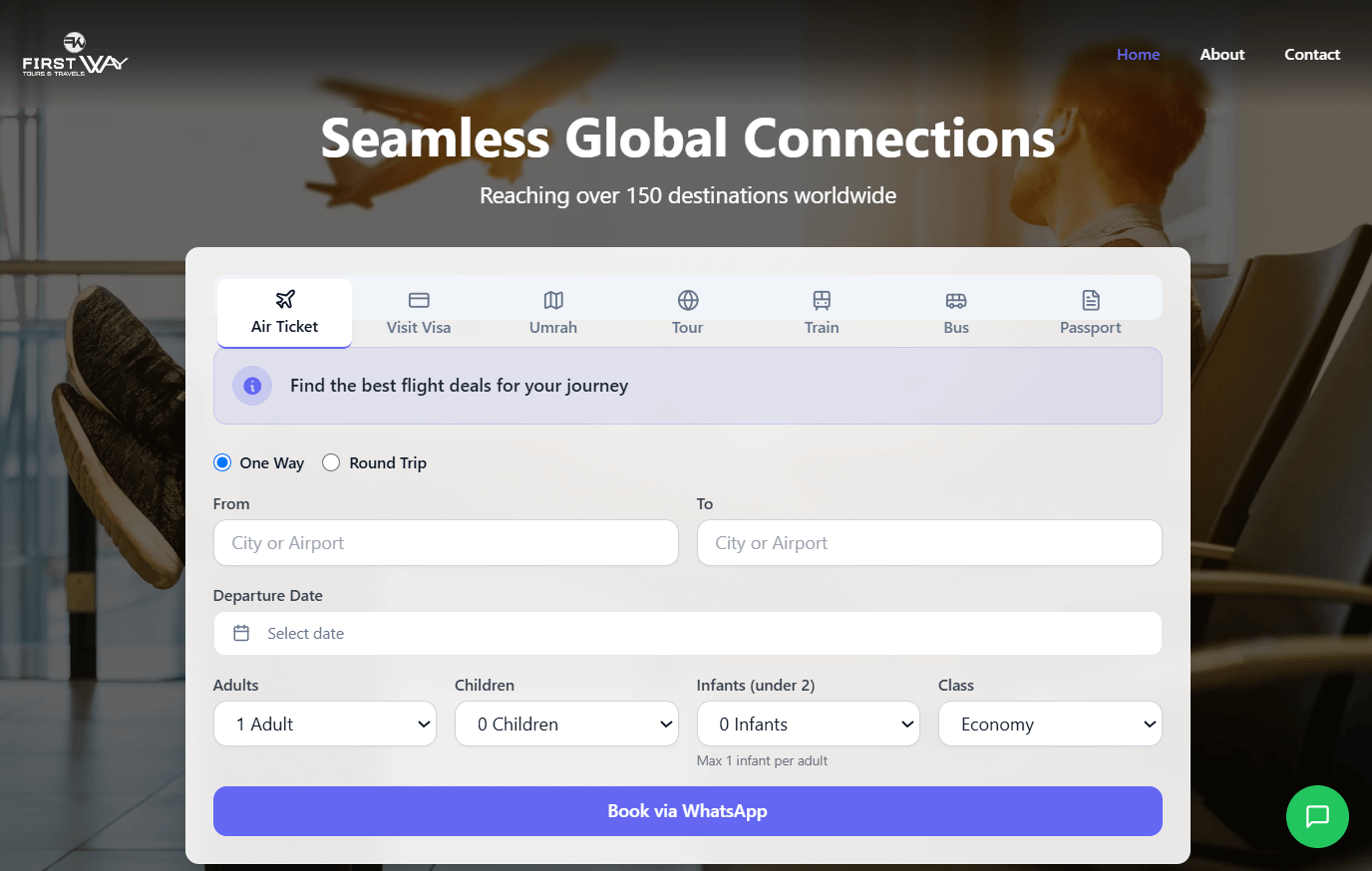 FirstWayBooking.com project